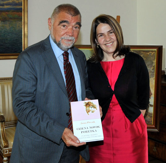 Croatian president Stjepan Mesić and Jasna Plevnik